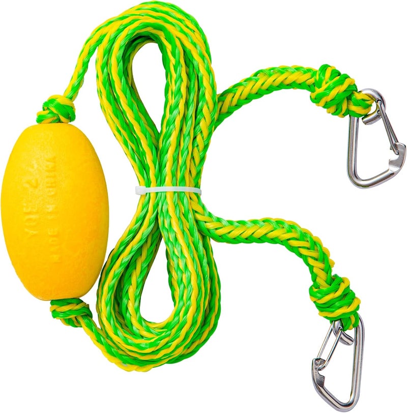 Botepon Floating Kayak Tow Rope with Clips – Quick Connect Rescue Line for Kayaks, Jet Ski Anchor Rope – Towing Rope for Tying Kayaks Together, Kayak Accessories, 12FT - Image 1